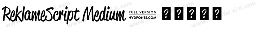 ReklameScript Medium字体转换